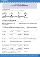 Đề thi học kì 1 Tiếng Anh 8 English Discovery - Đề số 4